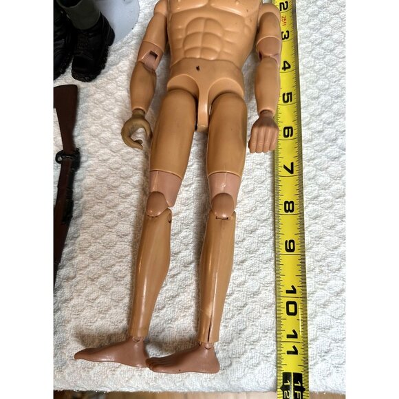 Camouflage Military Man Helmet Weapon Ammo Cartridge Belt Stand Action figure - Picture 11 of 13